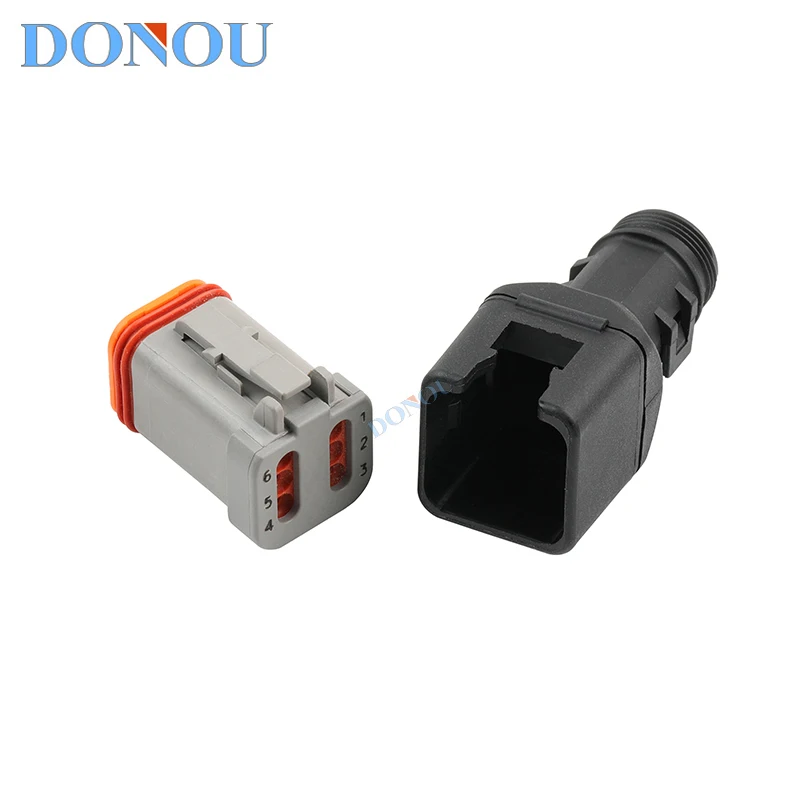 1011-267-0605-HG Boot Strain Relief For DT06-6S-E005 6-Pin Deutsch DT Series Connector Dust Cover Gland Wire Harness Clip