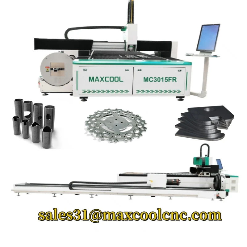 2-in-1 Metal Plate Tube Laser Cutting Machine Raytools Cutting Head Lazer Aluminum Tube Cutter Square Circular Pipe Engraver