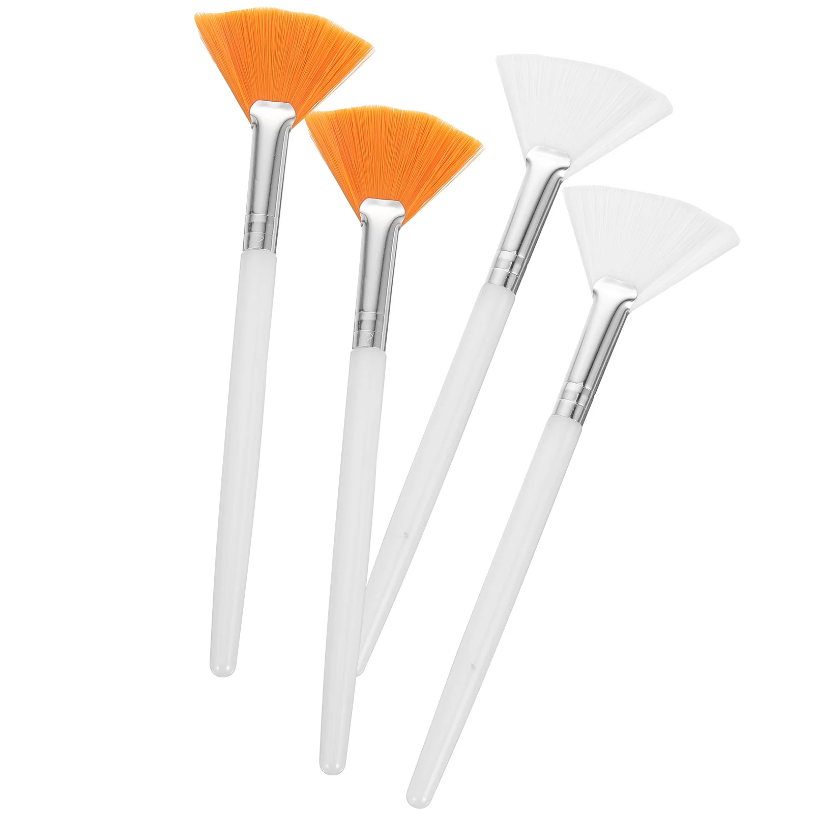 4-delige gezichtsmaskerborstel Premium nylon herbruikbare draagbare make-uptool voor crèmekleur modder gezichtsmasker toepassing salon huidverzorging