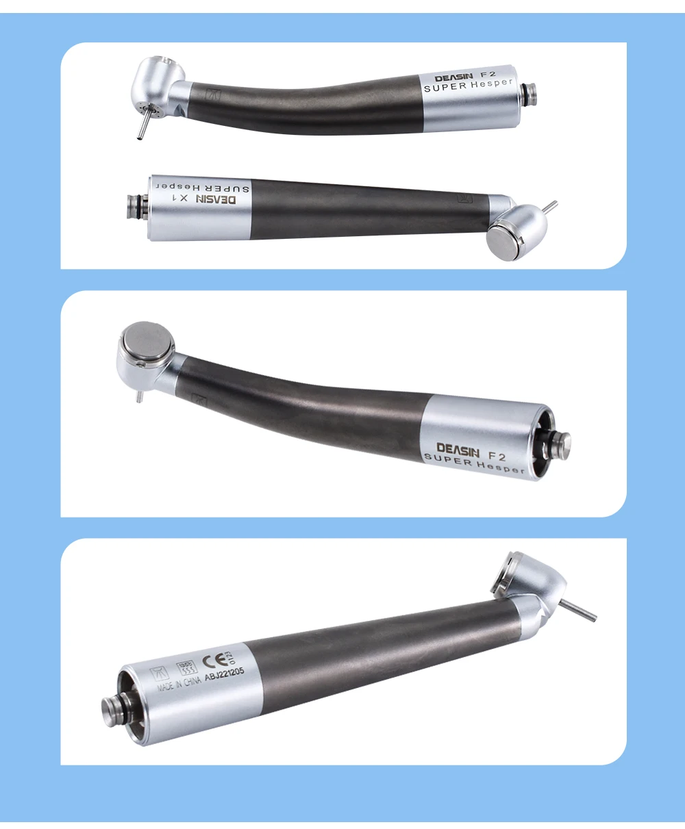 DEASIN Dental-Hochgeschwindigkeitshandstück aus Titanlegierung, Glasfaser, Drehmomentkopf, Luftturbine, Keramiklager für NSK 6-Loch-Kupplung – Detail 7