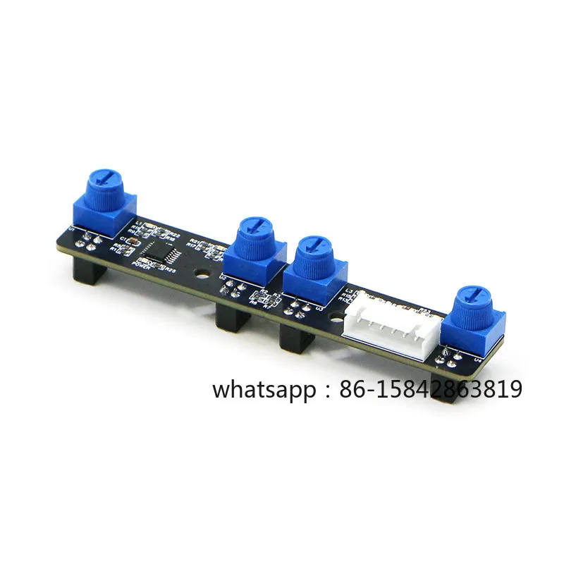 Four-way Tracking Module High-precision Infrared Four-way Line Tracking Sensor Ranging Identification Intelligent Vehicle Robot