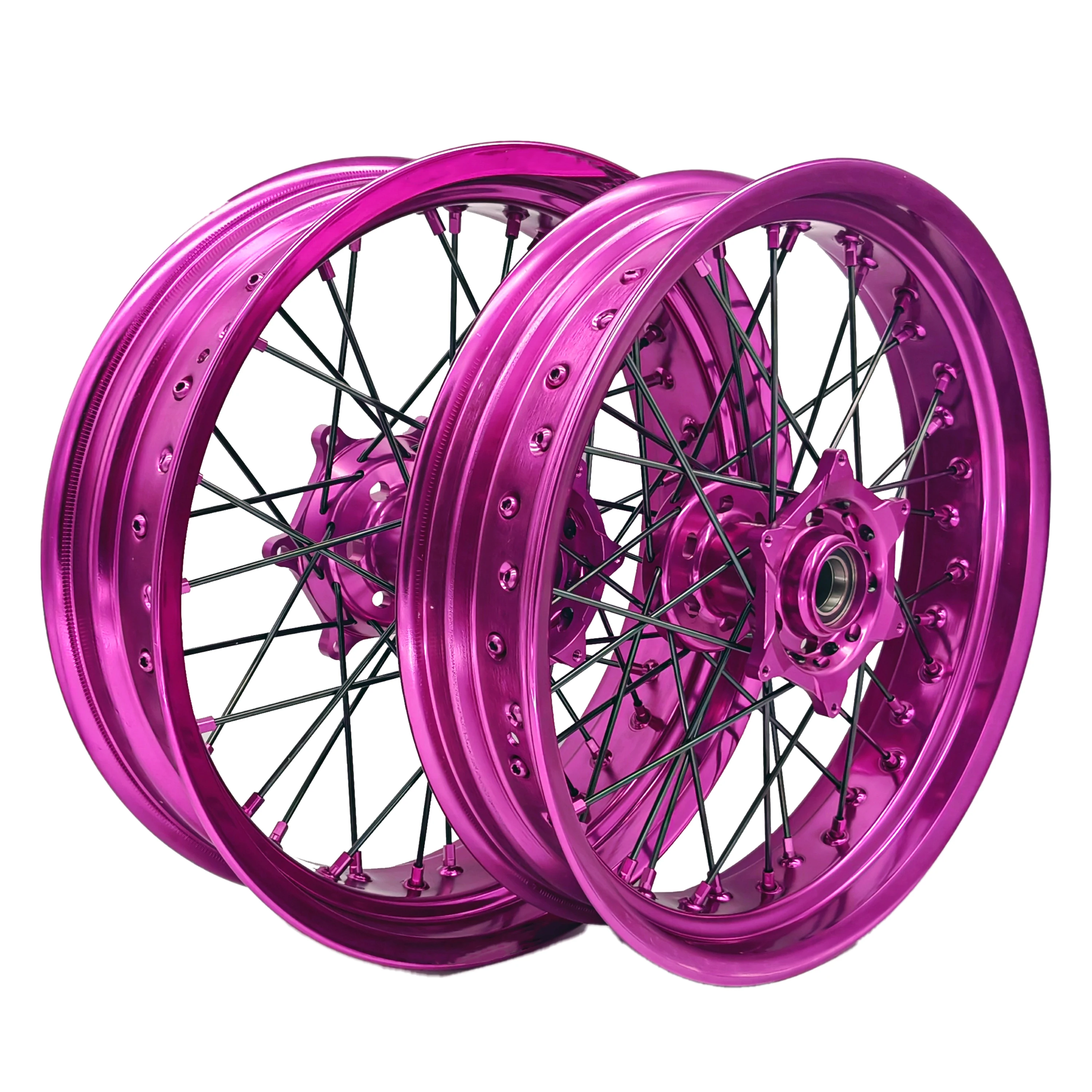 

Hot Sale CNC Machined Hub Motorcycle Rims 17 Inch Aluminum Alloy Supermoto Wheels For KTM EXC 500 525