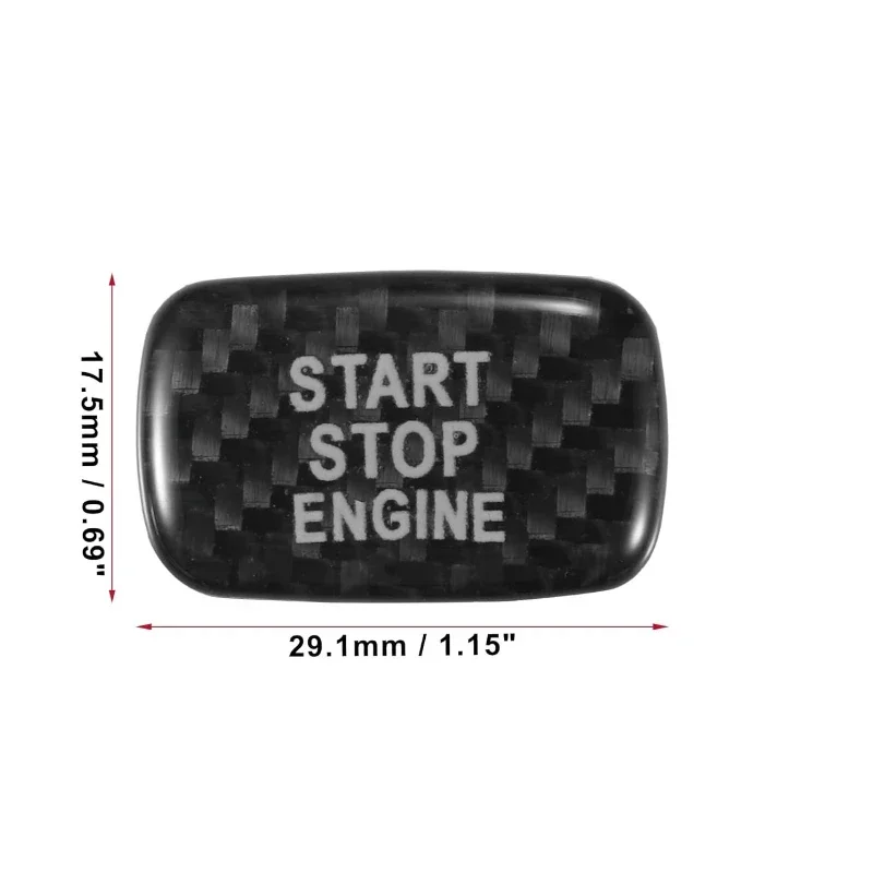 1Pcs Carbon Fiber Car Push Start/Stop Engine Start Button Switch For Volvo V40 V60 S60 S60L XC60 S80L Car Interior Accessories