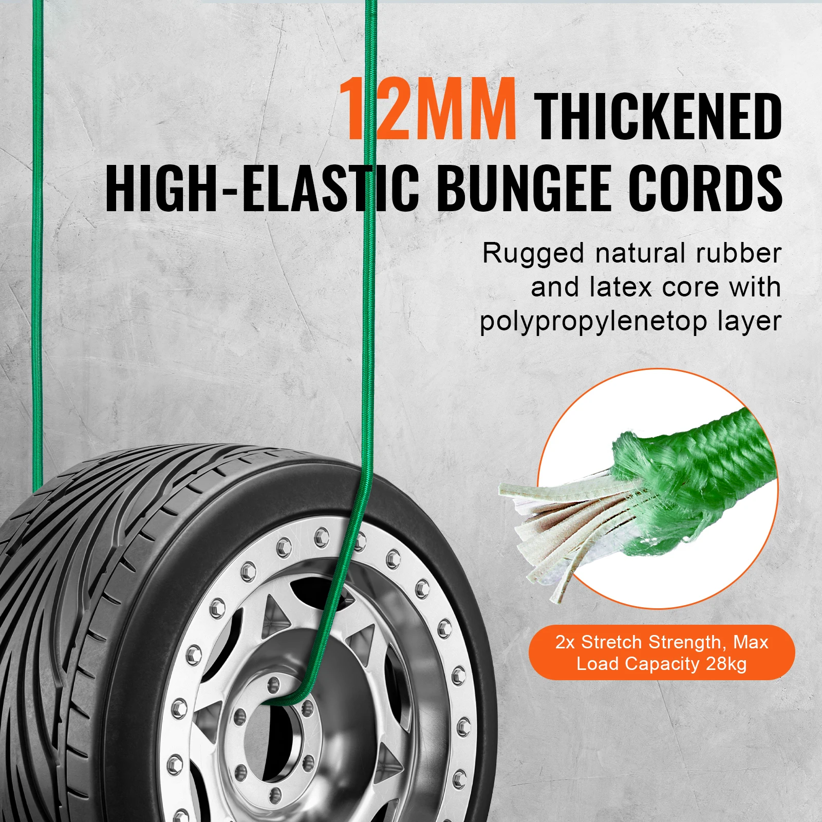 SucceBuy 32 قطعة حبال بنجي مرنة الأشرطة أطوال متنوعة حبال بنجي ثقيلة لخيام الدراجة التخييم RVs جذوع رفوف الأمتعة