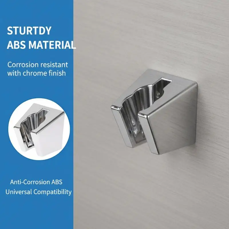 Shower Head Holder Adjustable Plastic Wall Mount Waterproof Bracket for Home Outdoor Camping Shower Use
