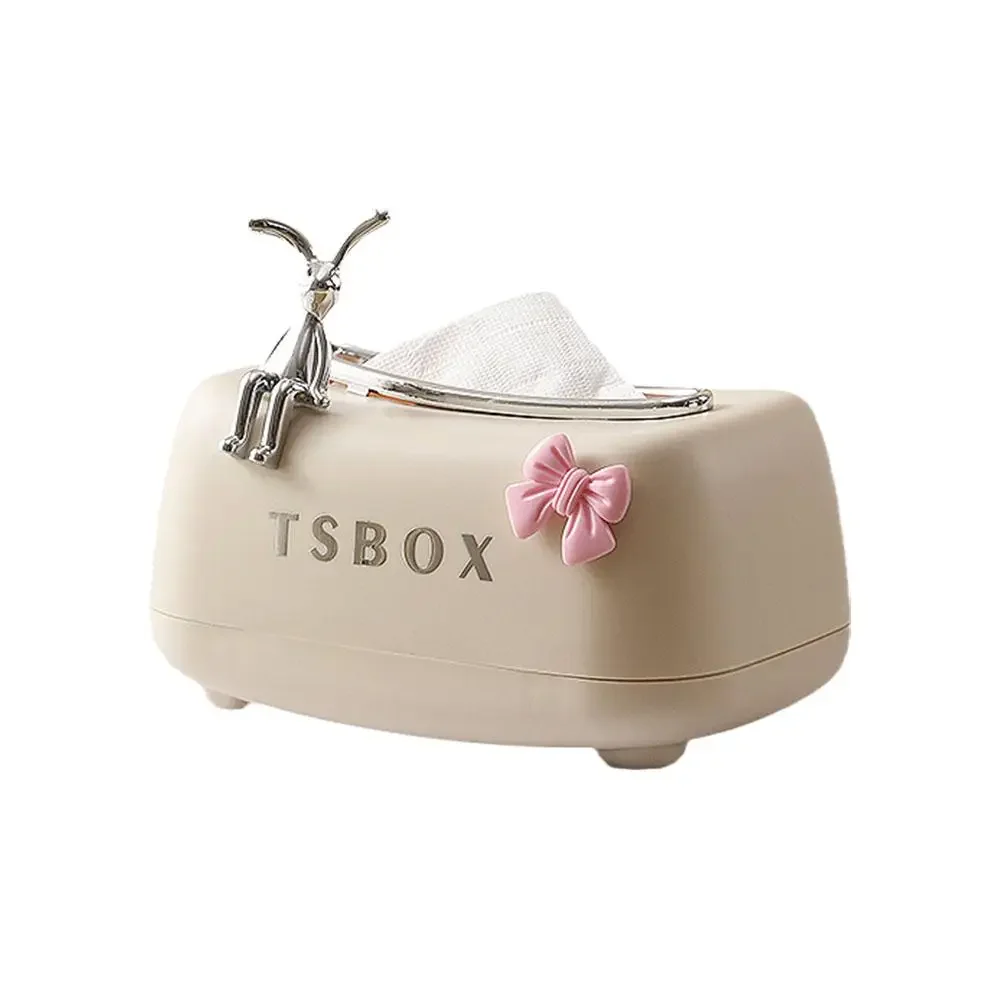 Napkin Box With Spring Household Tissue Case Spring Storage Kitchen Paper Container Paper Box Tissue Cute Storage Towel