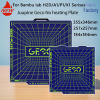 Juupine GECO Plate For Bambu Lab H2D A1 Mini Build Plate PLA Bed Cold Plate For X1C A1 P1S 0 Heating SuperTack Printing Labubu