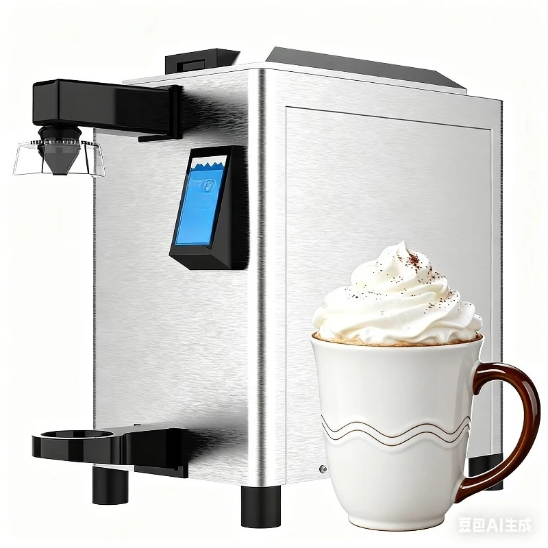 Automatic Commercial Cream Making Machine Electric Multifunctional Desktop Unit for Cafe Bakery Milk Tea Shop