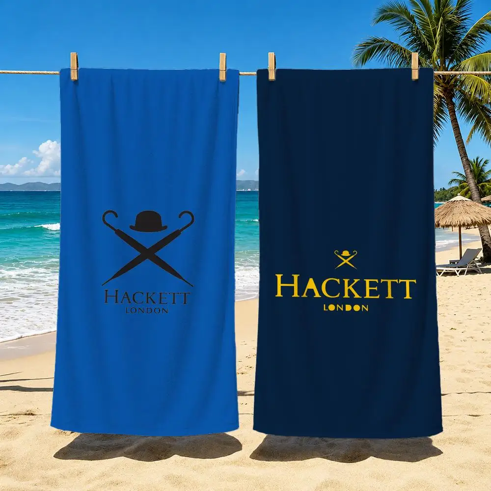 Brand Hackett London Towel Polyester Beach Towel Quick Dry Sand Free Bath Towel for Summer Pool Travel Vacation