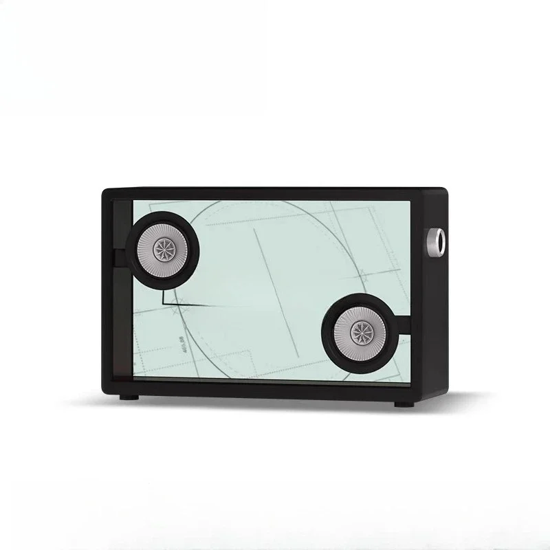 بالإضافة إلى مكبر صوت عائم شفاف، كلمات بلوتوث، صوت ريترو