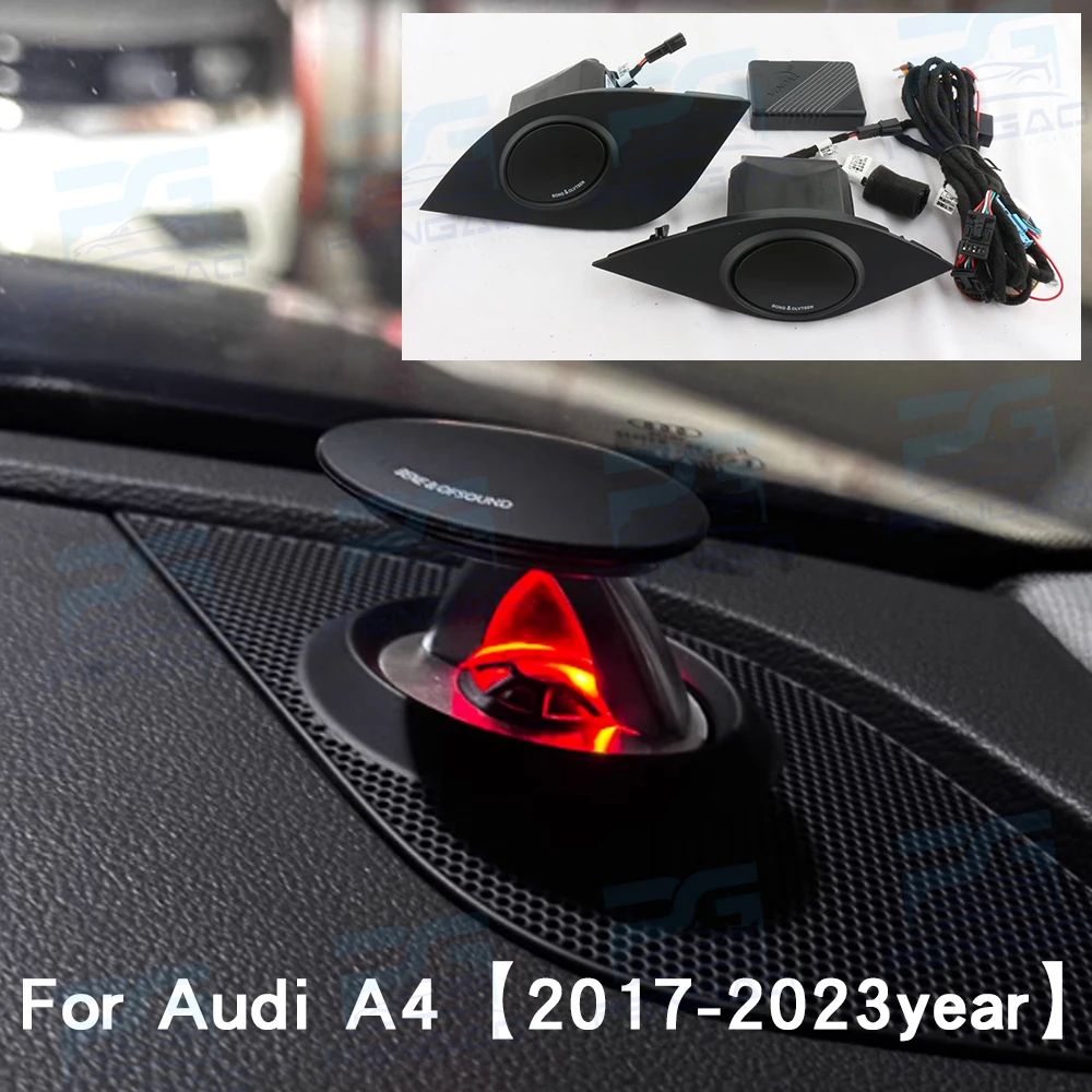 

Lifting Tweeter Speaker 32 Color LED For Audi A4 A5 A6 A7 Q5 Q7 Q8 B9 C8 Electric Treble Horn Stylish Car Instrument Decoration