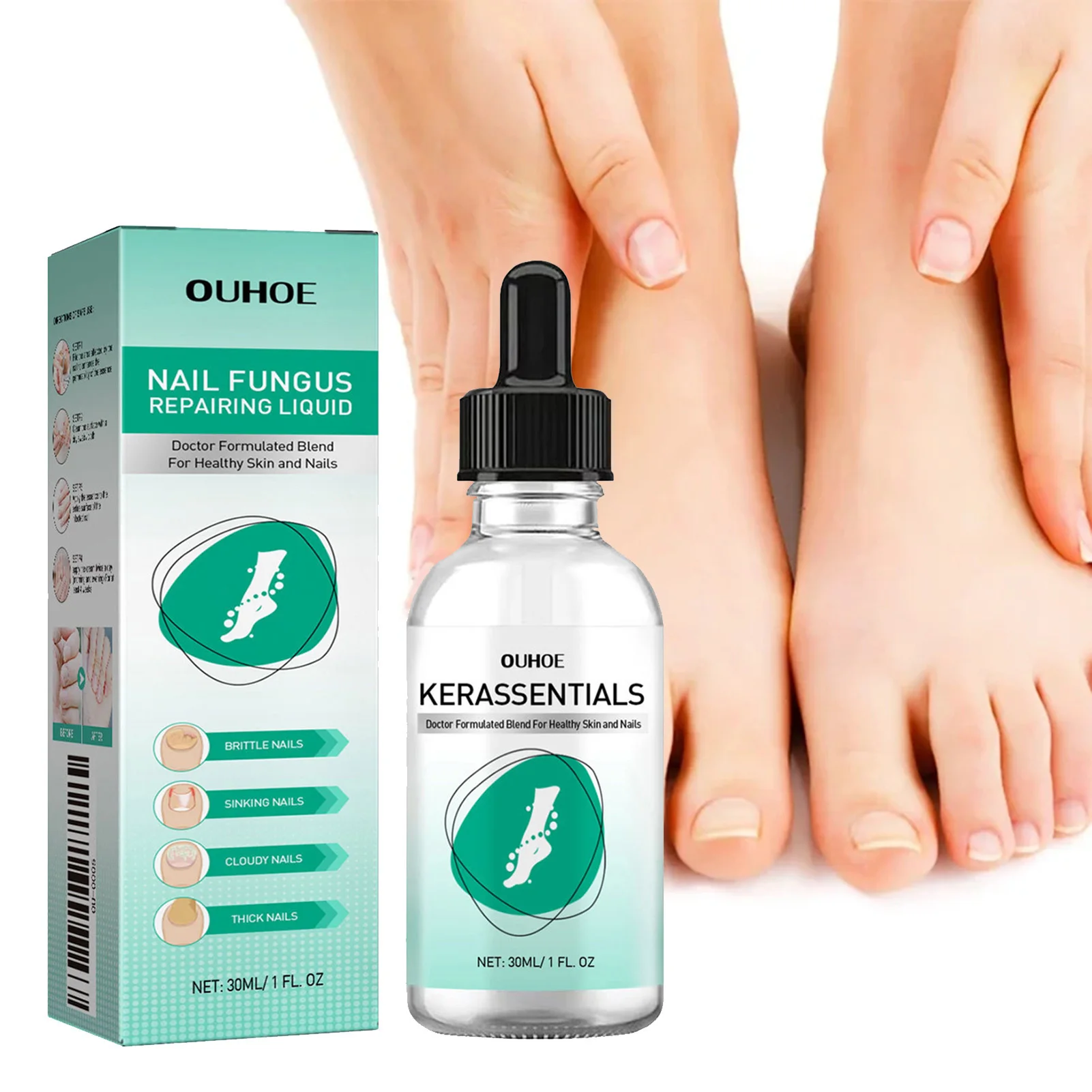30 ミリリットルネイルトリートメント液体爪真菌治療ネイルケアリニューアル液体厚いダメージ変色爪ケア用品