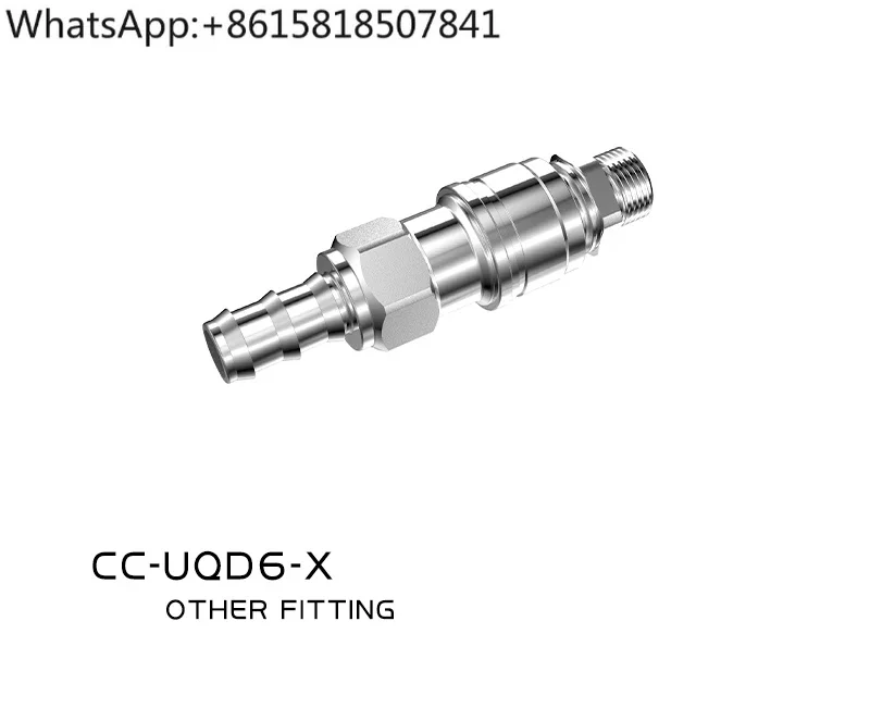 CC-UQD6-X stainless steel water stop valve, quick release server data center liquid cooling quick connector