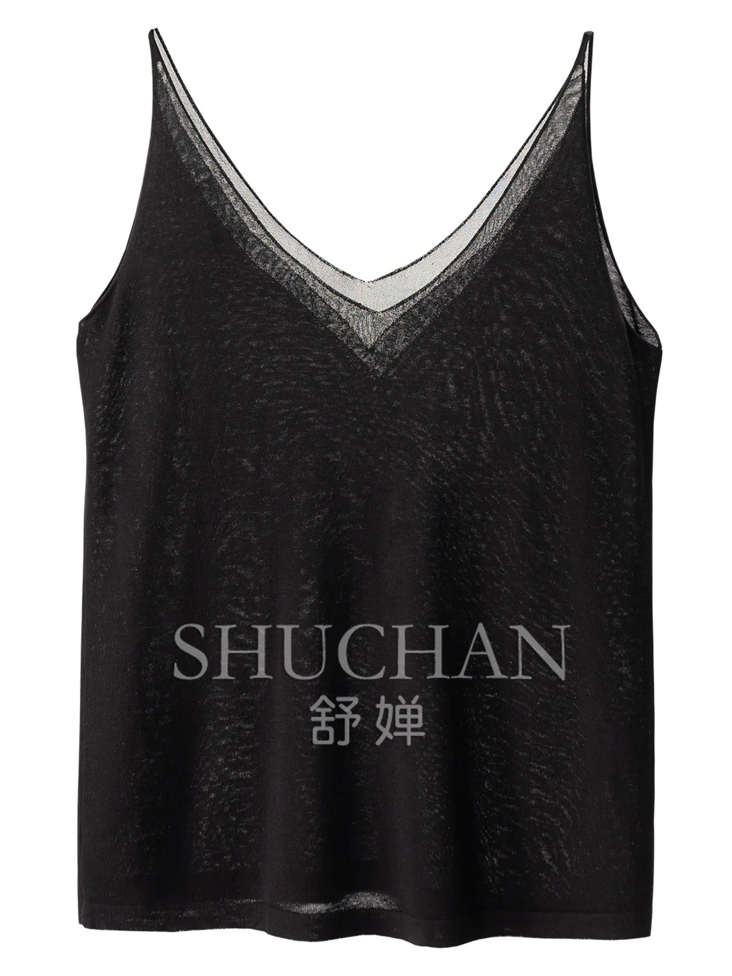 

Tanks & Camis High Quality 100% Knitted Silk French Inner Artifact Vest Sling Women's 66L7