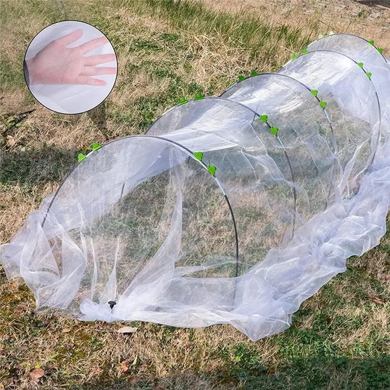 PZHI Garden Hoops for Netting, DIY for Grow Tunnel Cloches, Rust-Free Fiberglass Plant Protection for Vegetables, Frost