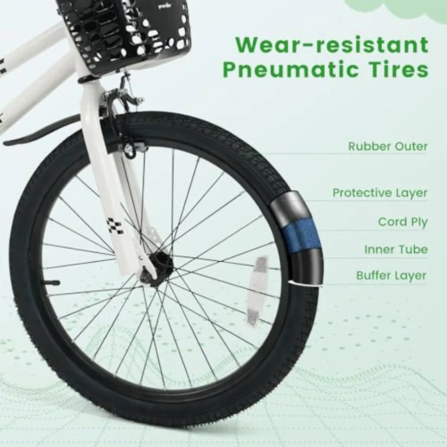 Bicicleta 12 14 16 18 20 pulgadas Bicicletas para niños niñas adolescentes 3-8 8+ años con ruedas de entrenamiento o soporte Freno de mano Freno de posavasos Removab