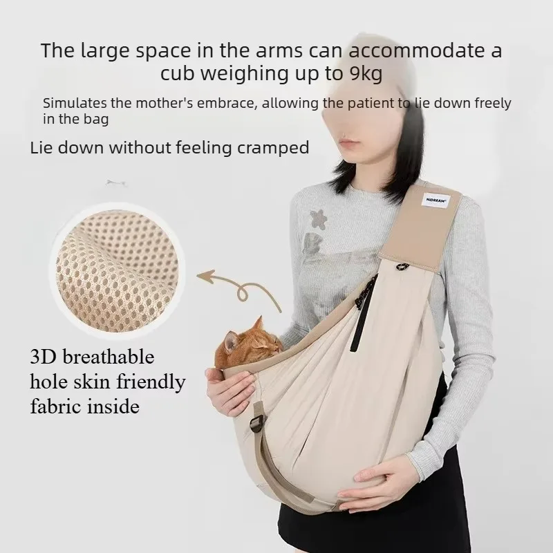 FurStarPet Carrier Bag Tote Crossbody Drawstring Breathable Portable For Cats Small Dogs Up To 20lbs Lightweight Side Pockets