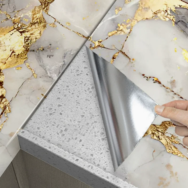 Kitchen Degreaser Waterproof Removable Marble-Patterned Wallpaper Peelable Wall Decoration Kitchen Oil-Proof Renovation.