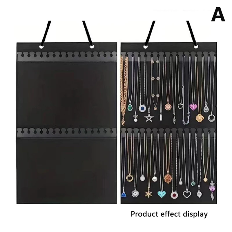 Single Sided Felt Hanging Jewelry Organizer Bag