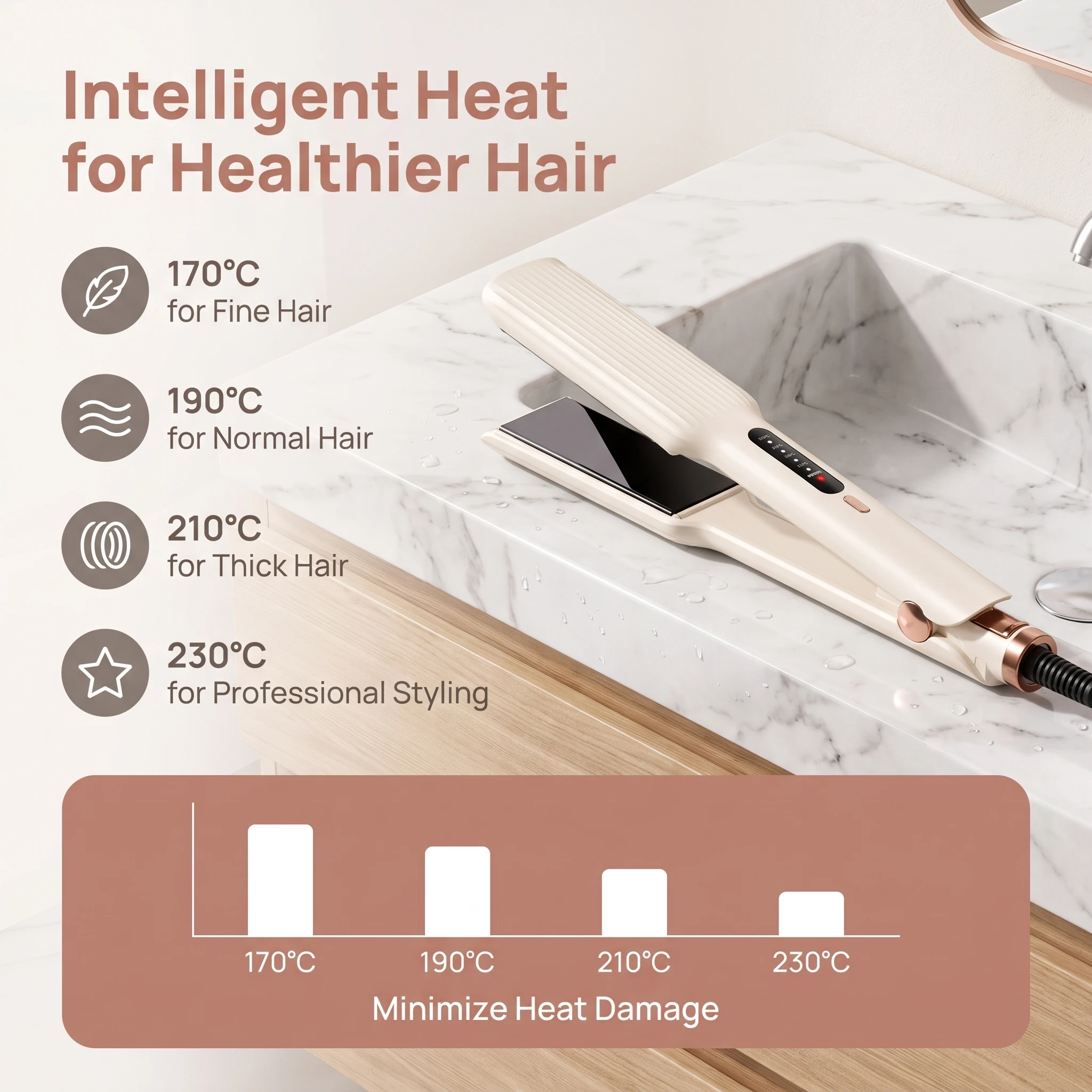 Portable Electric Splint Hair Straightener Curling Iron Roll Straight Dual-purpose Straight Hair Clip Wide Straight Plate Clip