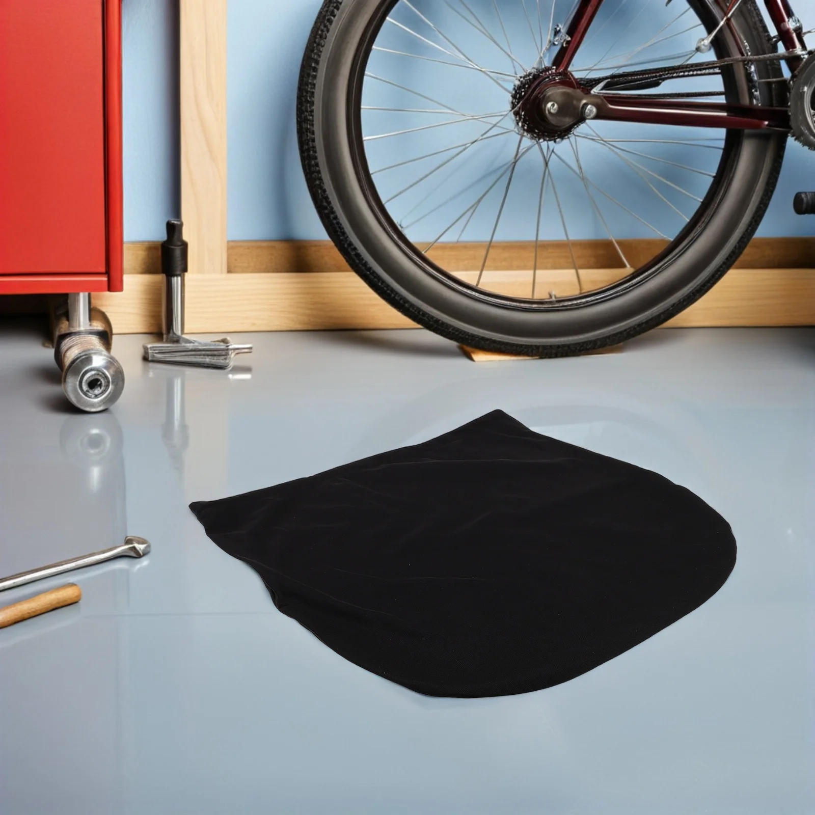 

Motorcycle Storage Bag Foldable Large Capacity Drawstring Organizer Lightweight Travel Bike Snowboard Cycling 52x46cm