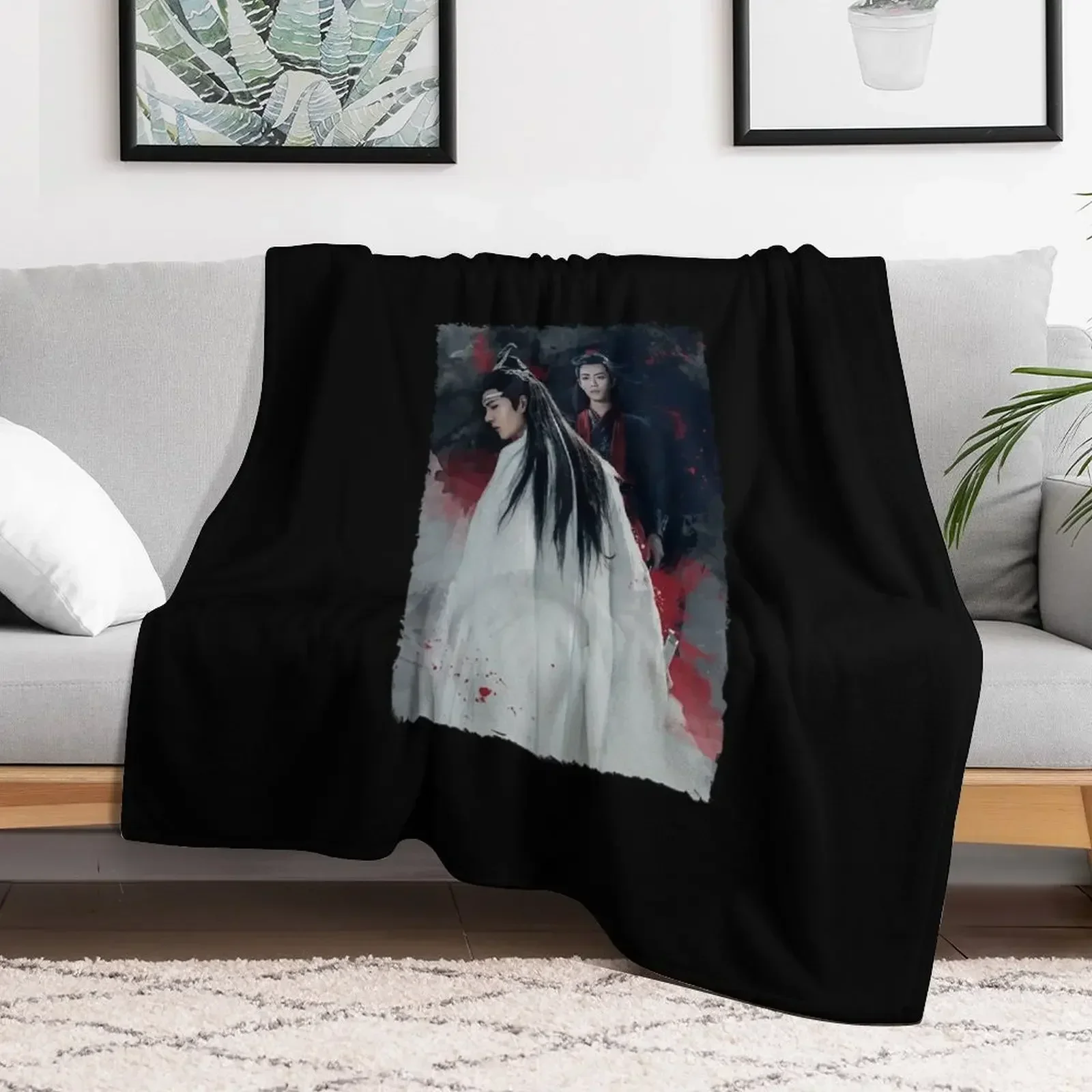 Funny Men Wangxian The Untamed Cute Gift Throw Blanket Heavy Stuffeds Soft Single Blankets