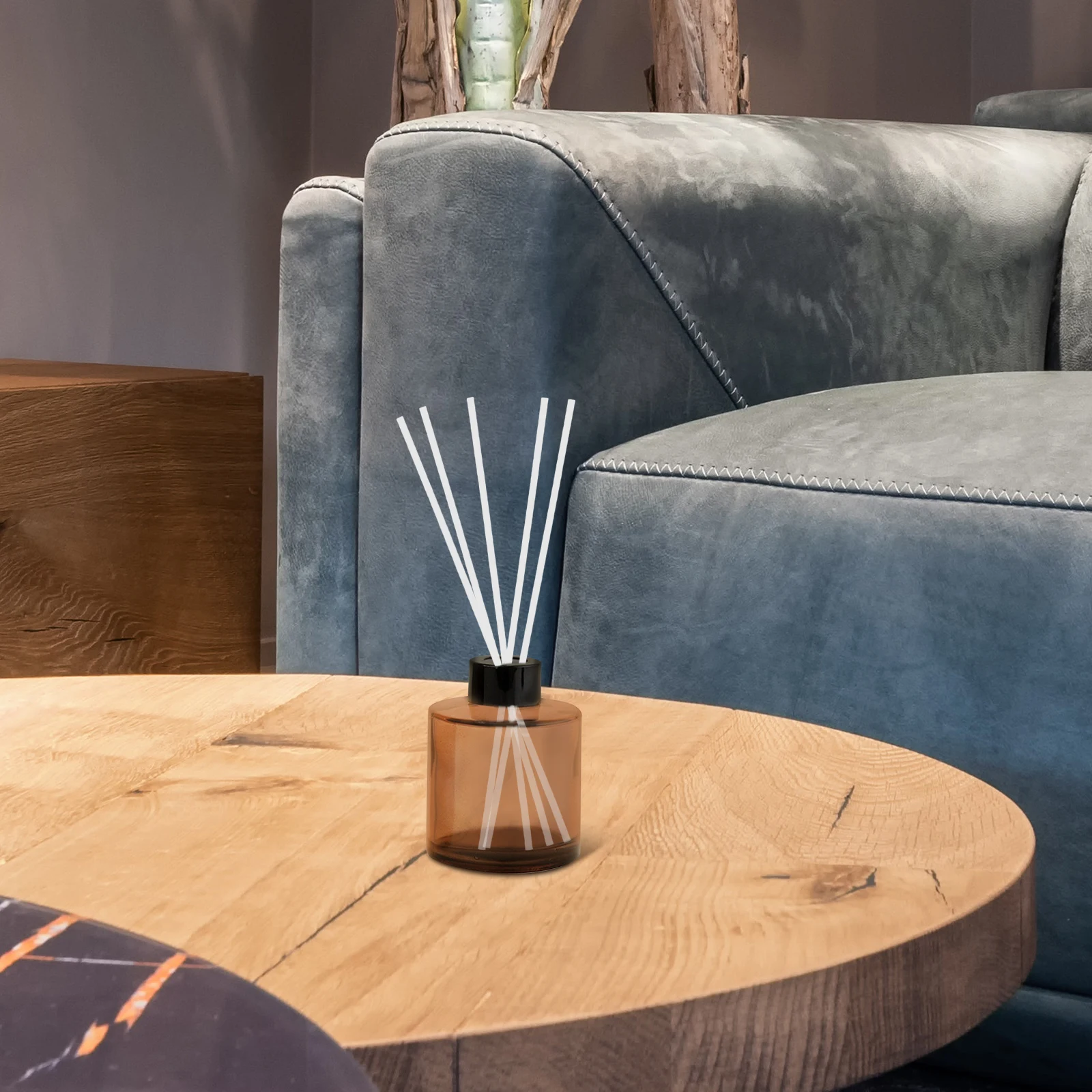 

100Pcs Reed Rod Diffuser Sticks Fiber White Essential Oil Aroma Diffuser Sticks Refill Home Fragrance DIY Scent Enhancer