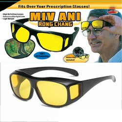 Night Driving Vision Eyeglass Polarized Fashion Sunglasses Anti-glare Yellow Lens Driving Multifunction Night Vision Eyeglass