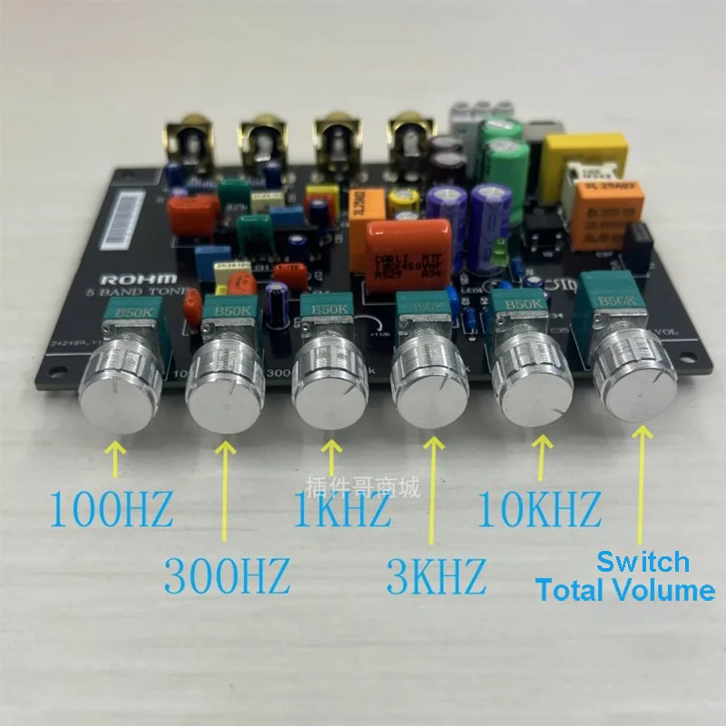 Rohm BA3822 5-Band Hi-Fi Preamp Equalizer Tuning Board ​ Über DSP hinaus ​ für Audiophile Systeme ​ – Detail 4