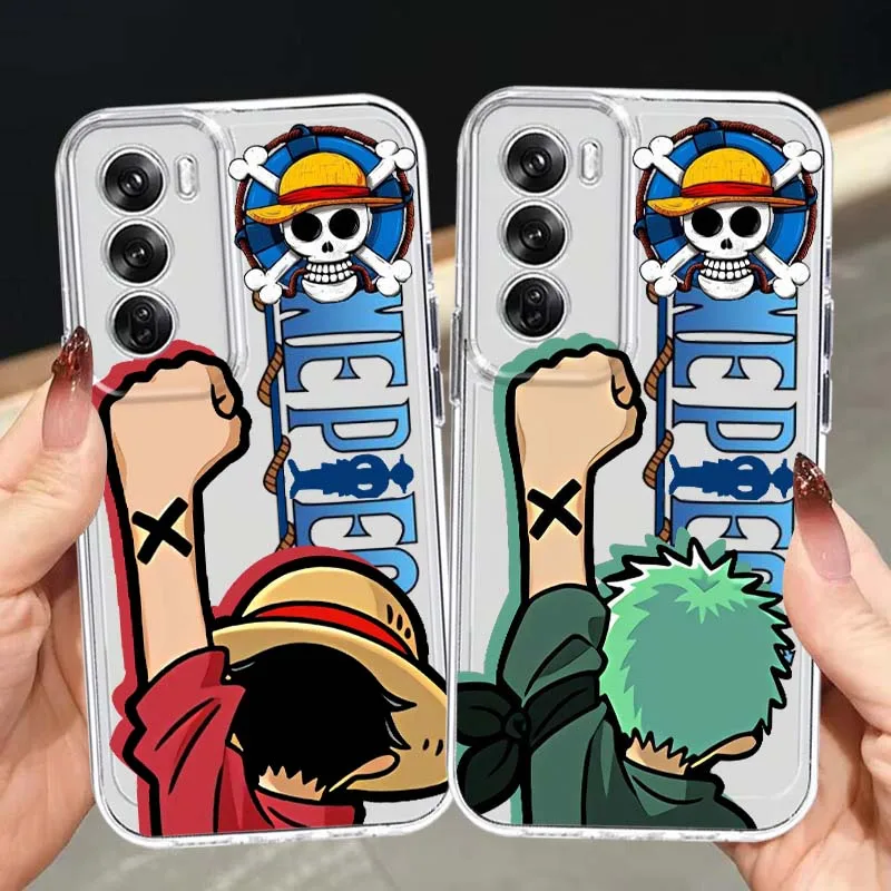 

One Piece Character Cool For OPPO A11 A16 A55 A56 A57 A72 A52 A73 A74 A54 A76 A78 Find X5 X6 X7 Ultra Pro 5G Transparent Case