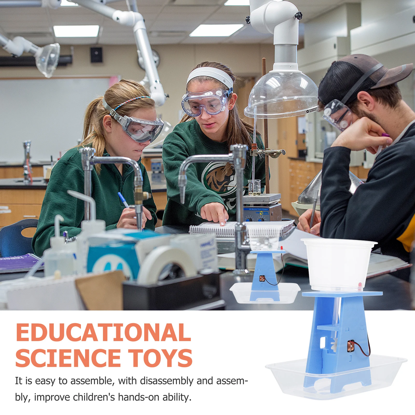 1 مجموعة مولد مائي التعليمية مولد العلوم تجربة العلوم لون عشوائي دليل التجميع تجربة