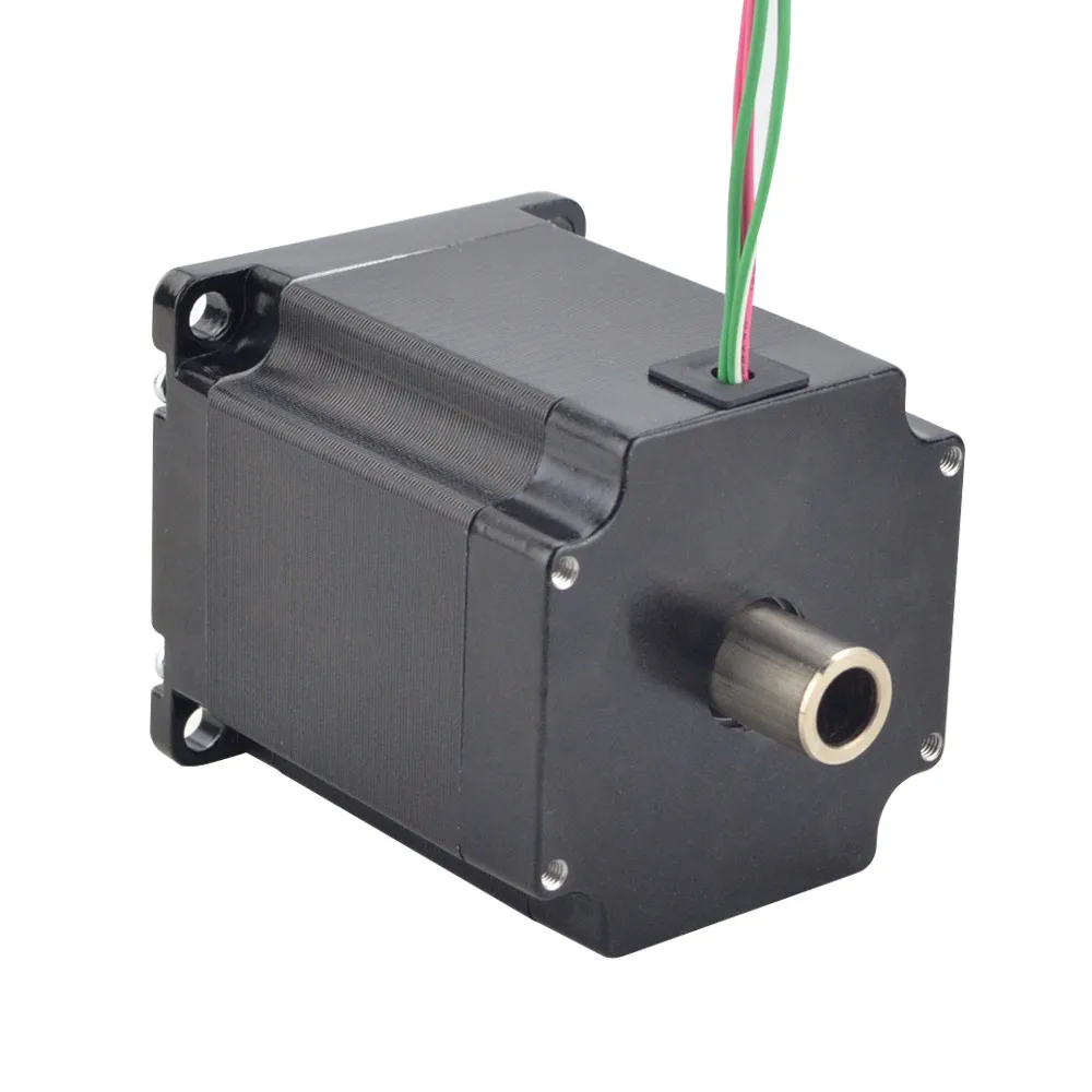 Hollow Shaft Nema 23 Stepper Motor Dual Shaft 1.45 Nm 2.0A 57x57x65mm Stepping Motor Shaft Φ12 mm  for CNC Milling Engravin