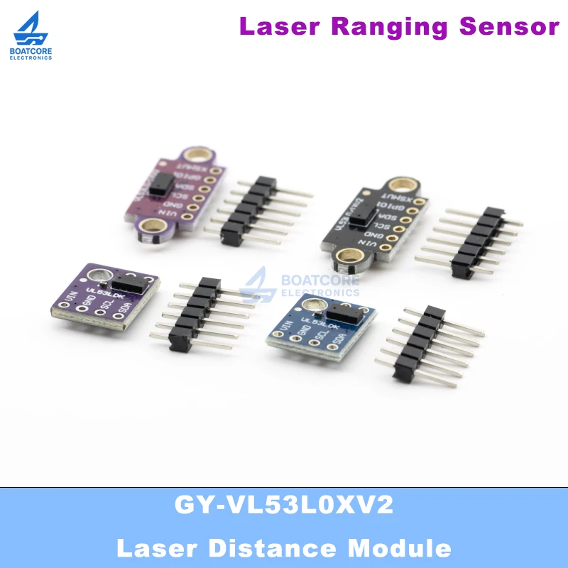 1/3/5/10PCS VL53L0X ToF Laser Distance Sensor GY-530 GY-VL53L0XV2 Time of Flight Ranging Module I2C 3.3V 5V for Arduino