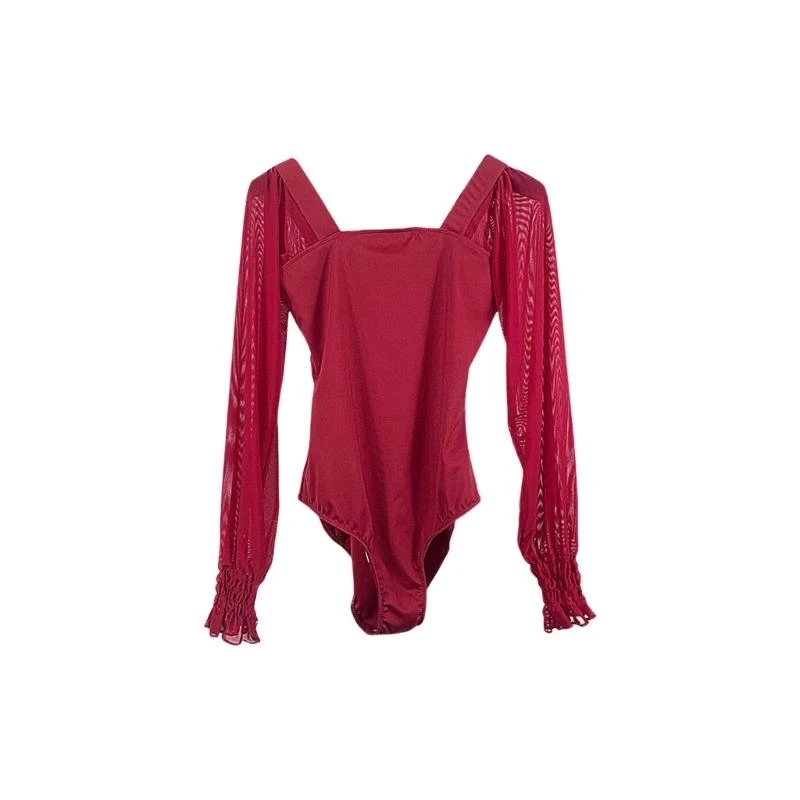 Ballet Leotards cho phụ nữ tay áo dài tay thể dục dụng cụ thể dục dụng cụ nhảy múa lê