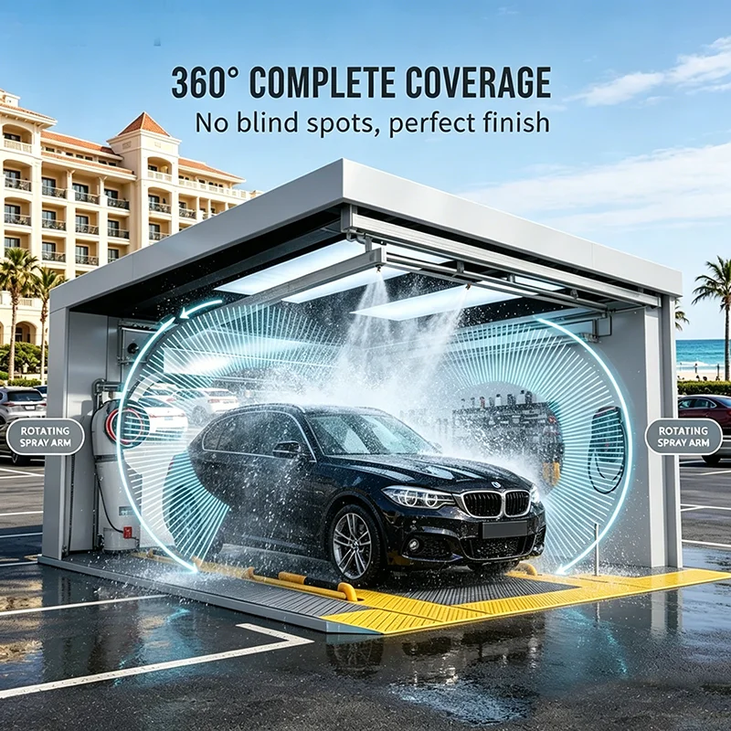 Best Selling Industrial 360 Fully Automatic Touchless Washing Car Machine Station