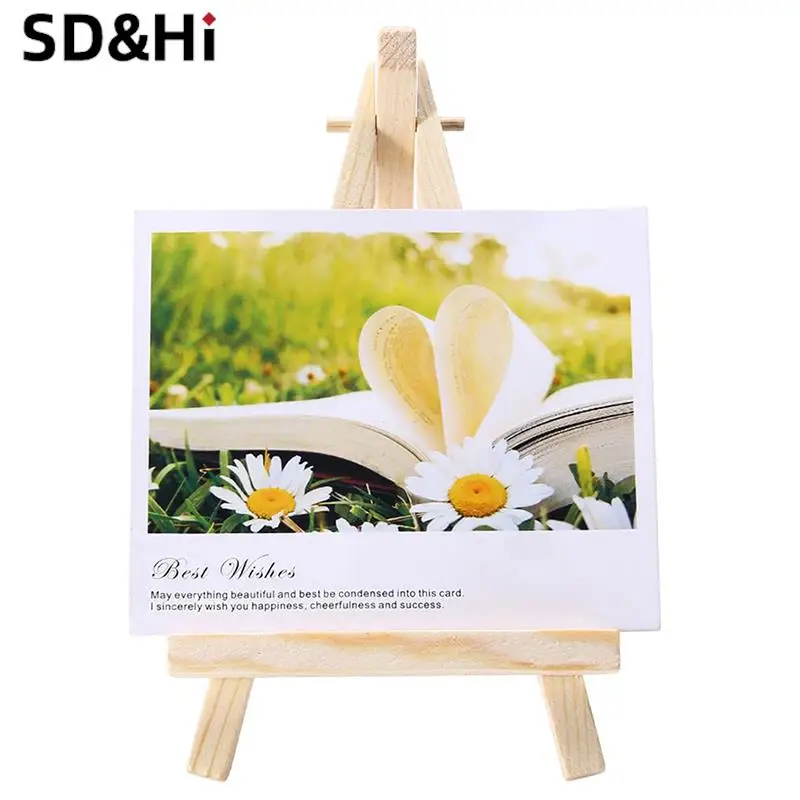 Creative Triangle Mini Easel Frame Wedding Table Card Stand Display Holder Children Painting Craft Artist Supplies