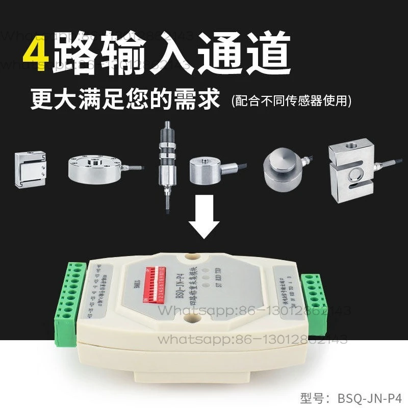 Quad Digital Transmitter BSQ-JN-P4 Sensor Signal Converter Amplifier RS485/RS232