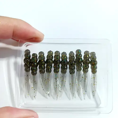 Imagen 2 del producto DUODUOYU 20 piezas nuevo Mini señuelo de pesca suave 0,3g/35mm cebo de silicona Swimbait Wobblers gusano lubina carpa aparejos de pesca en roca