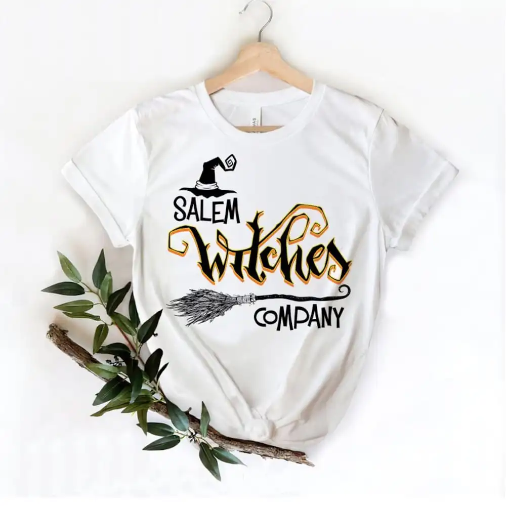 Salem Witch Company T Shirt Witches Fall Funny Halloween Hocu Pocu Gif