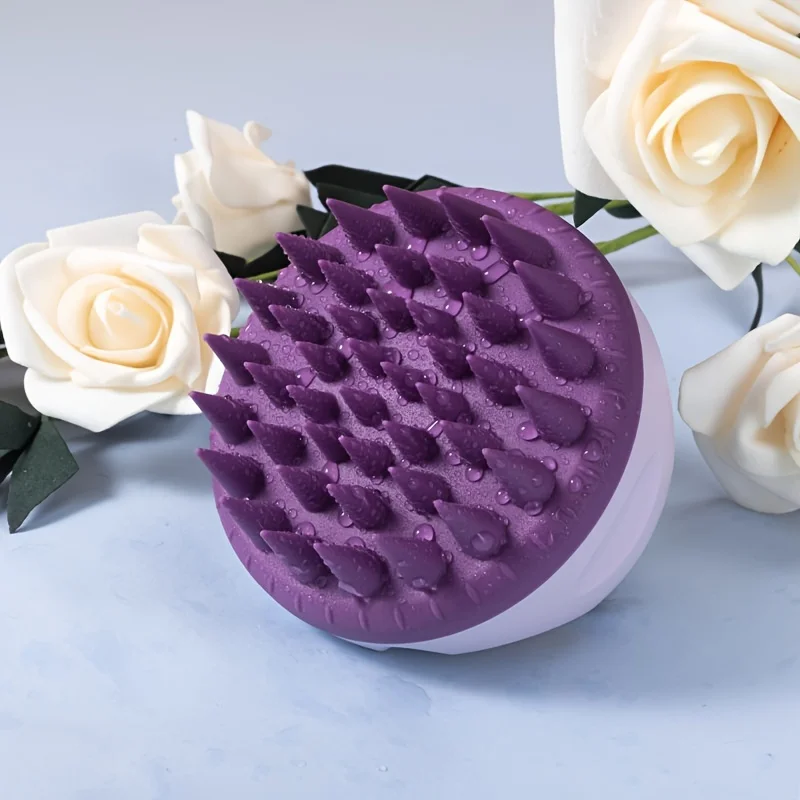 New Daily Use Shampoo Massage Brush, Multifunctional Scalp Massage Soft Tooth Comb, Household Silicone Shampoo Brush