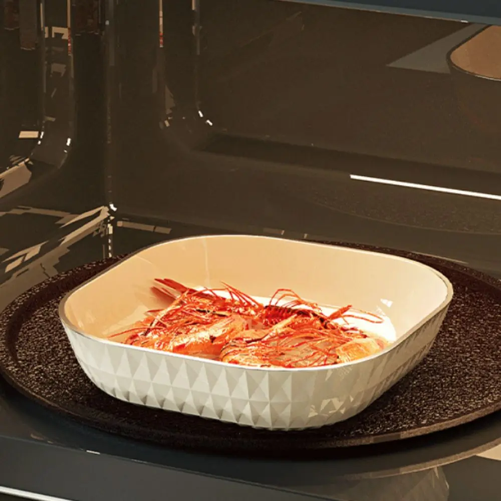 Square Cartoon Bone Spitting Plate with Storage Rack PP Fruit Plate Space-saving Stackable Spitting Bone Saucer Microwave-safe