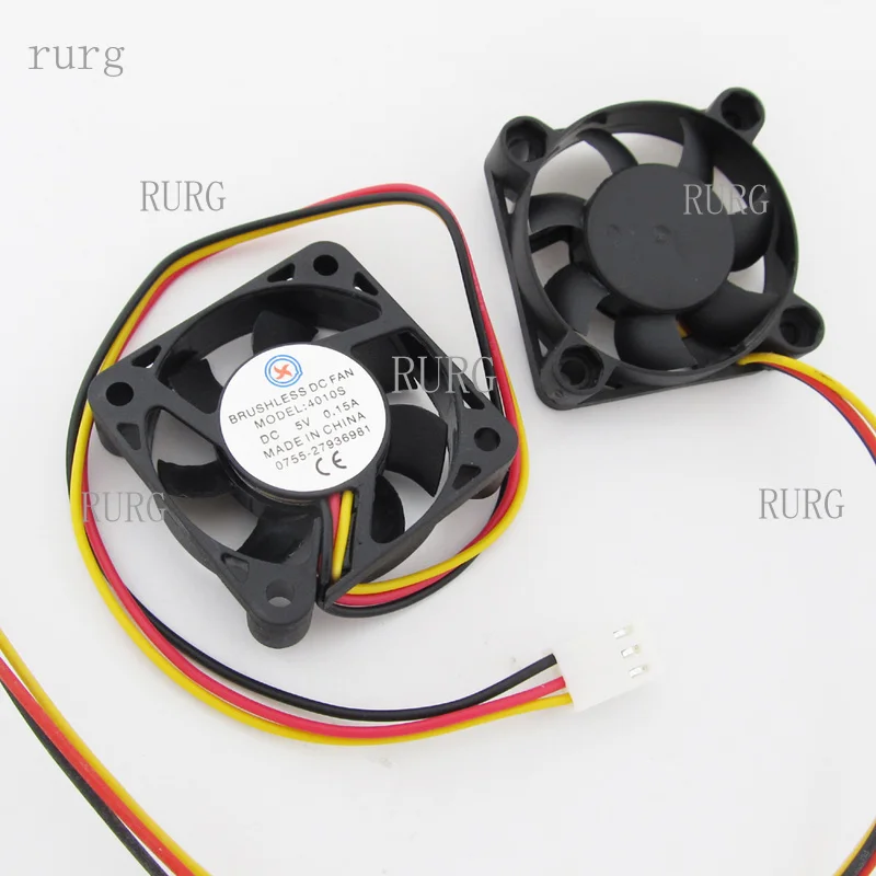 R+ 1-piece brushless DC cooling fan, 40x40x10mm, 40mm, 4010, 7-blade, 5V, 3-pin connector