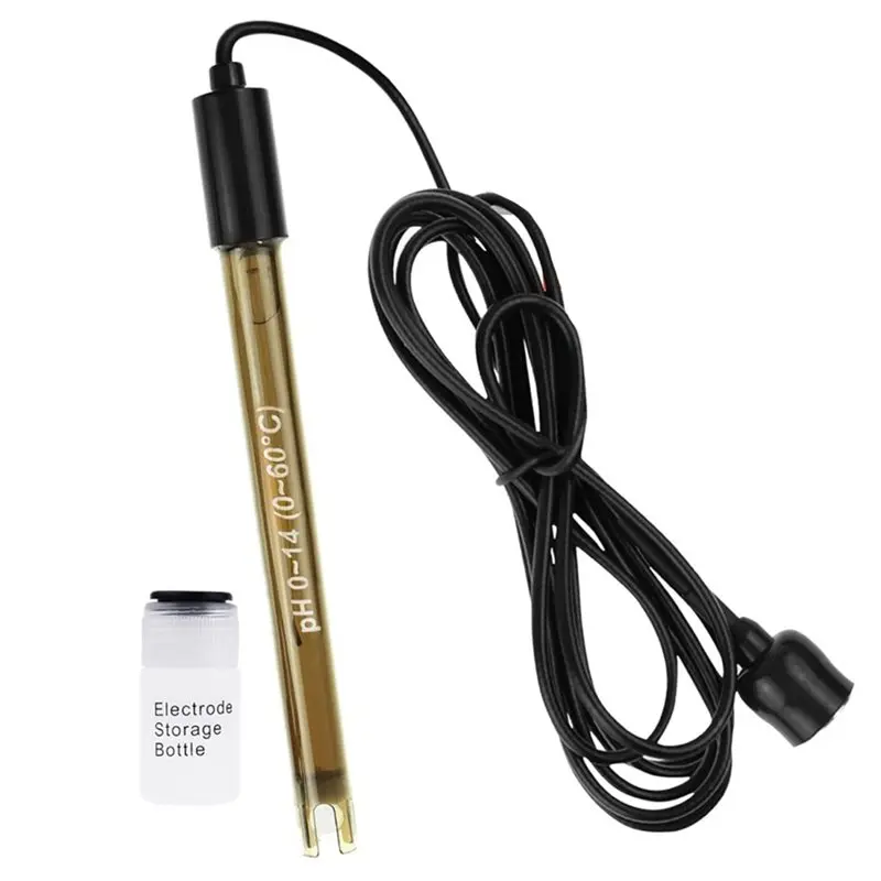 ABJI-2X PH Electrode Sensor Probe Industry Experiment Laboratory Pool Water Analyzer PH Meter Tester PH Probe BNC Connector
