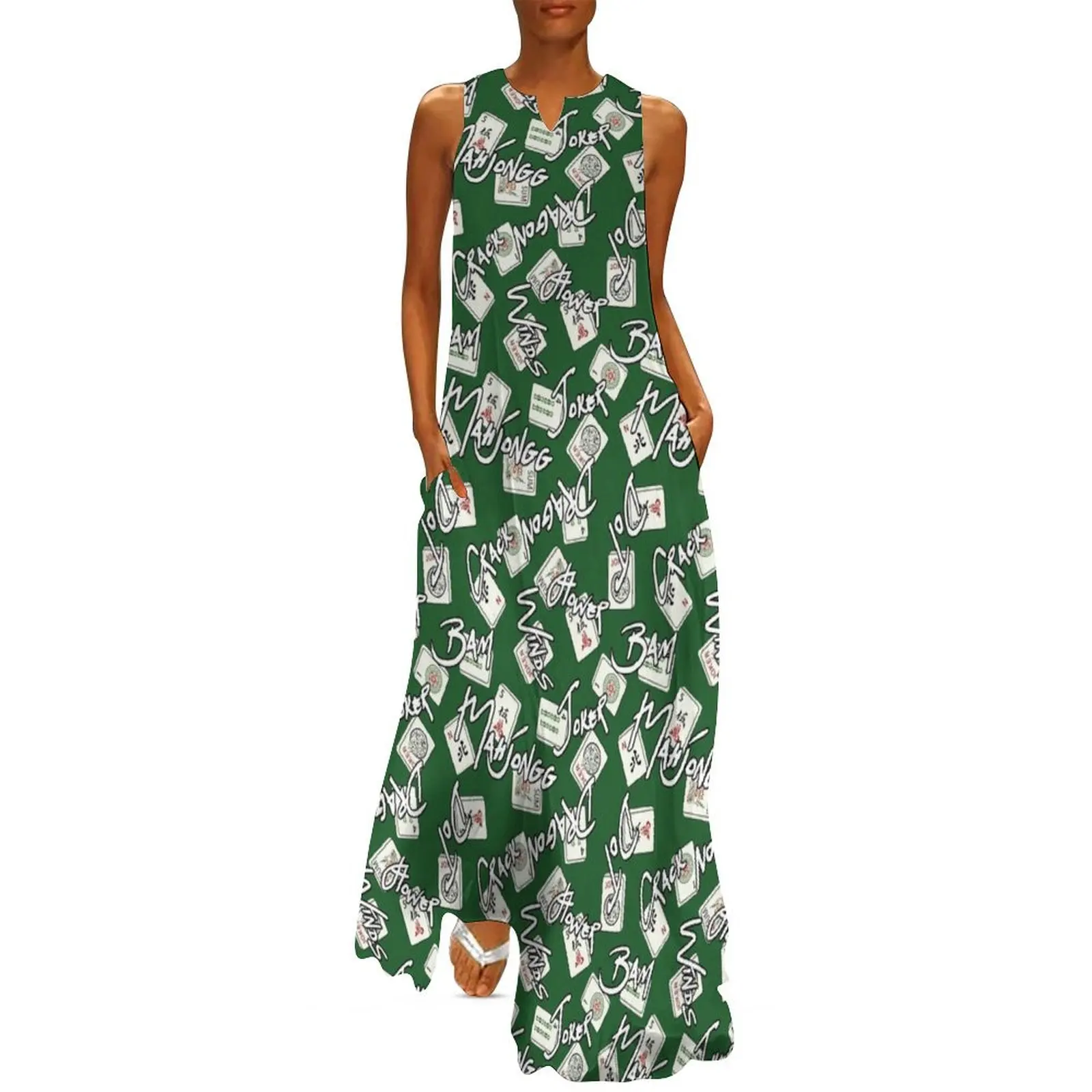 MahJongg Fun! Long Dress Summer dresses for women Women's summer long dress