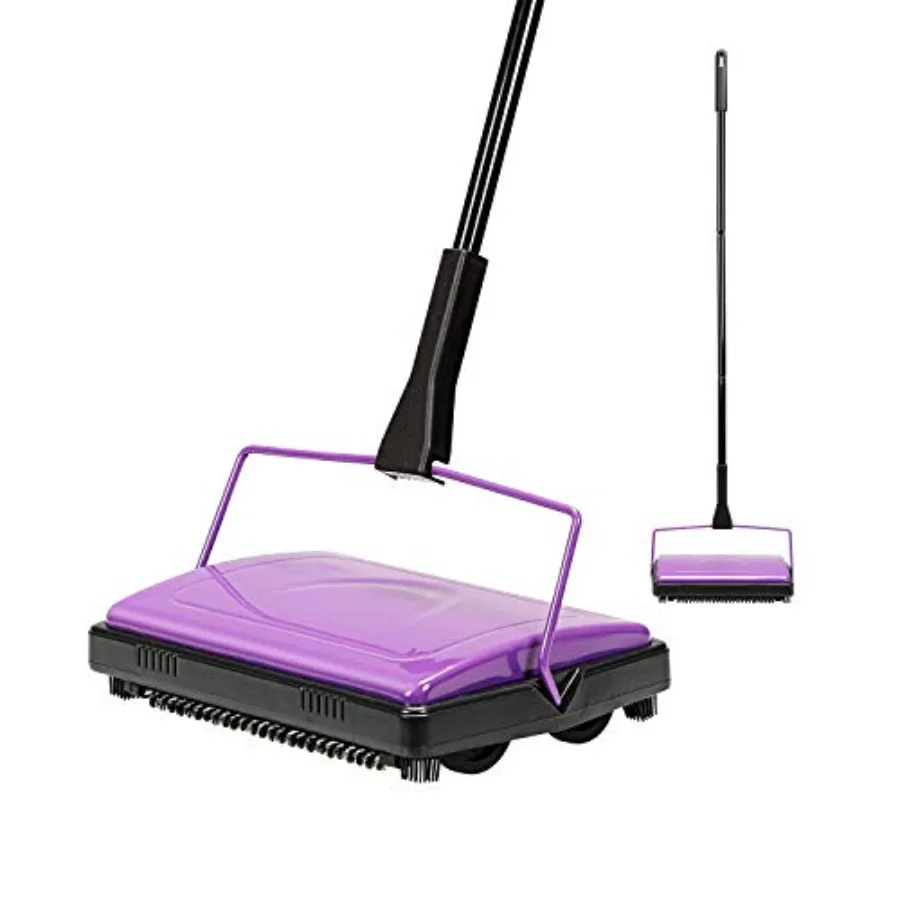 Carpet Sweeper Cleaner for Home Office LowandUndercoat Carpets Rugs Pet Hair Dust Scraps Paper Small Rubbish Cleaning with a Br