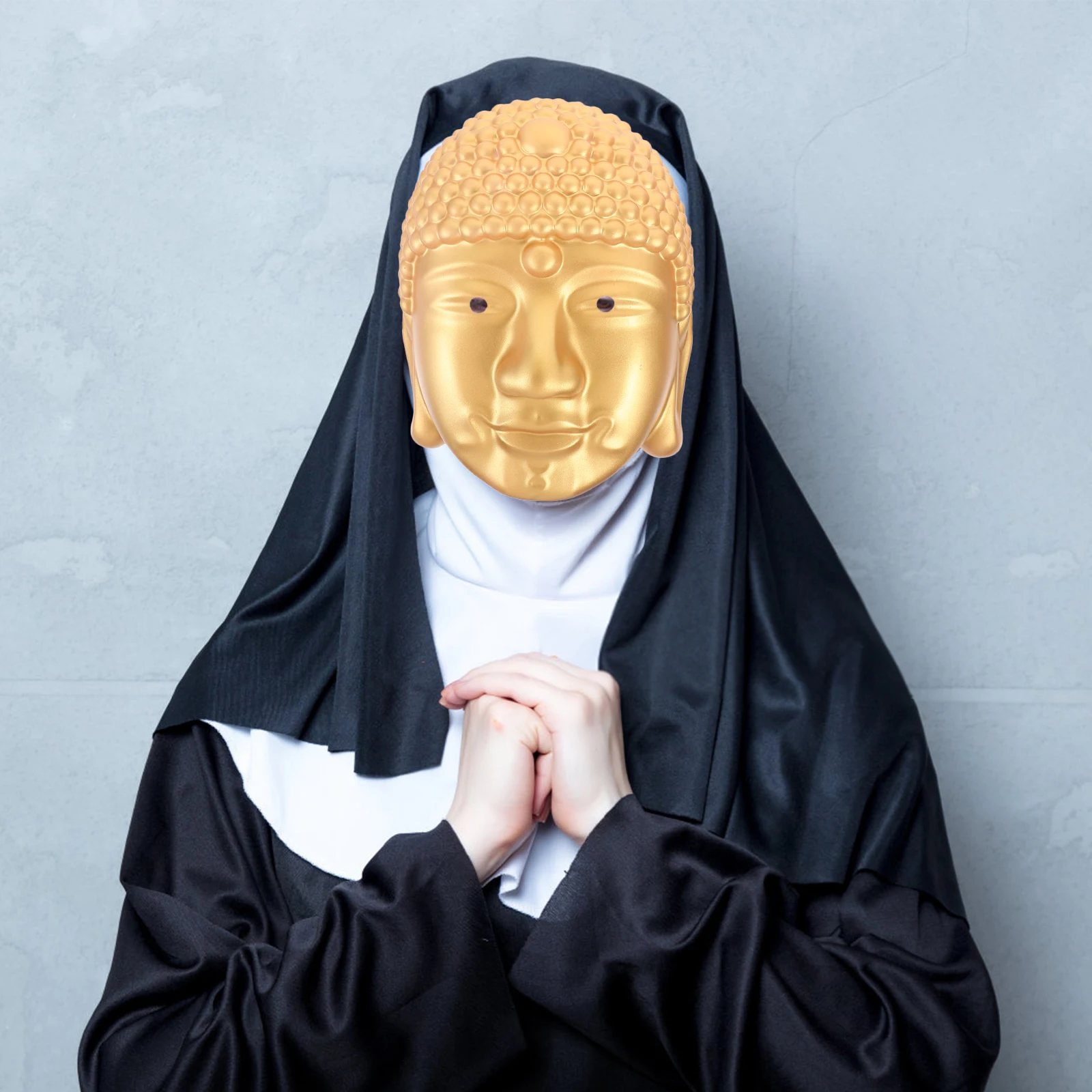 

Buddha Mask Chic Eye-Catching Design for Cosplay Costume Party Carnival Masquerade Halloween Event Adult Party Supplies
