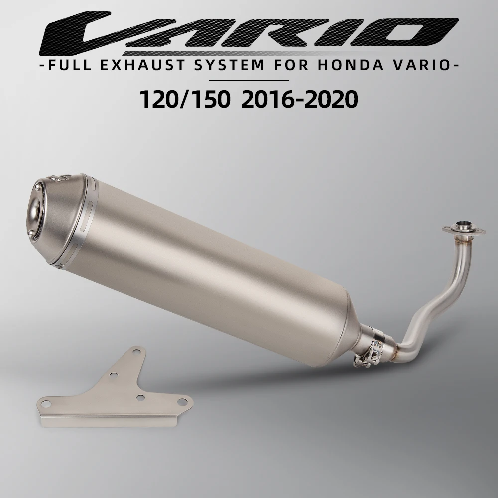 Vario150 Exhaust System For Honda vario125 click125 click150 v1 v2 Motorcycle Escape Kit Motorbike High Quality Manifold Muffler