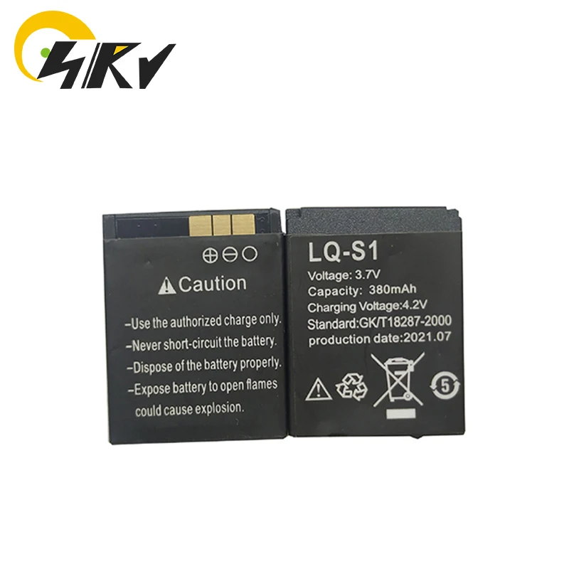 LQ-S1 3.7V 380mAh Rechargeable Li-ion Battery For Smart Watch AB-S1 DJ-09 DZ09 GJD HKS-S1 FYM-M9 SCX-M9 LQS1