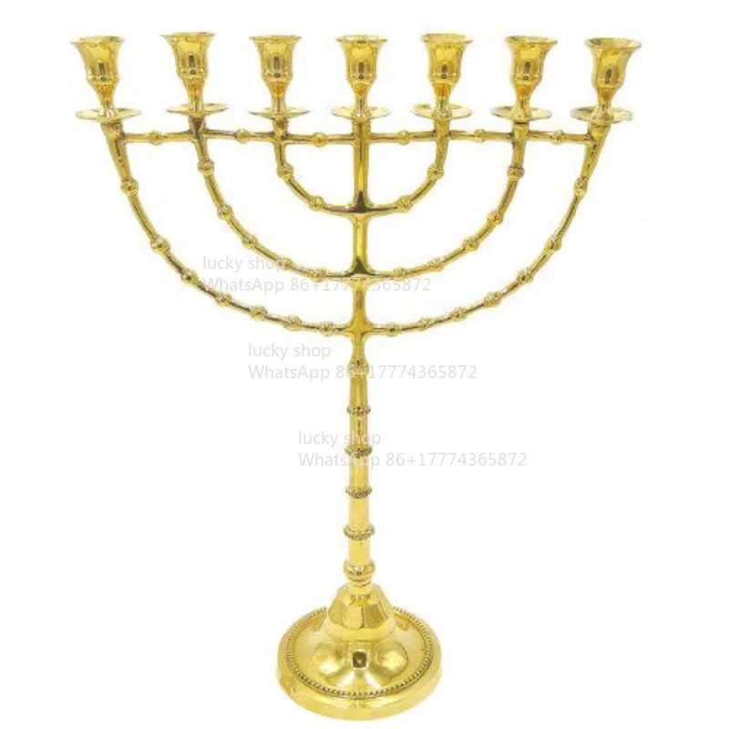 Souvenir Candle Church Home Ornament Gold Lamp Holder Vintage Candle Holder
