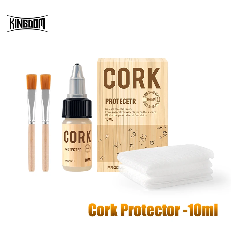 Kingdom Cork Protector 10ml Waterproof Anti-Corrosion Quick Dry for Fishing Rod Handle Maintenance Paste For Wood Protector